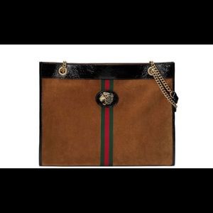 Gucci Rajah Suede Large Tote bag